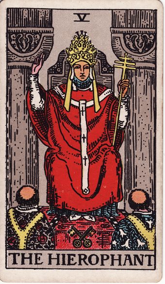 The Hierophant tarot card