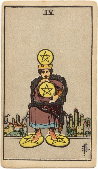 Four of Pentacles tarot card